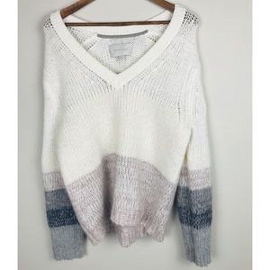 Brochu Walker Nina Wool Blend V Neck Sweater